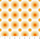 Sunday by FIGO - Orange Sunburst on White D90632-50