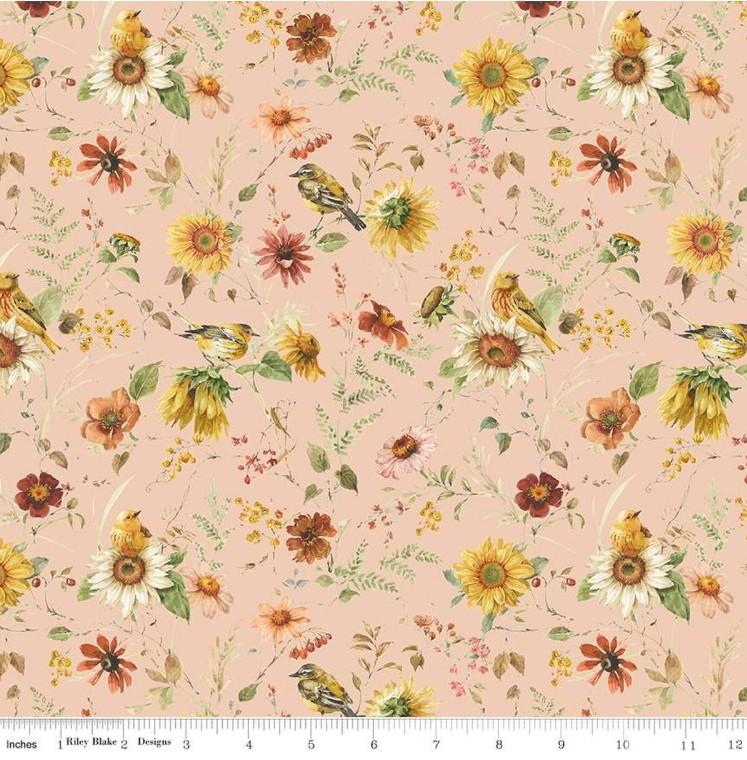 Sunflower Whispers - Riley Blake - Prairie CD16671 BLUSH