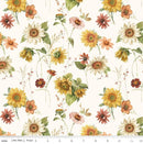 Sunflower Whispers - Riley Blake - Sunflowers CD16670 CREAM