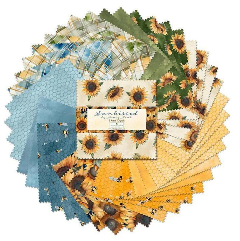 Sunkissed - 5 Karat Gems - Wilmington Prints - 5"x5" x 42 pc 508-863-508