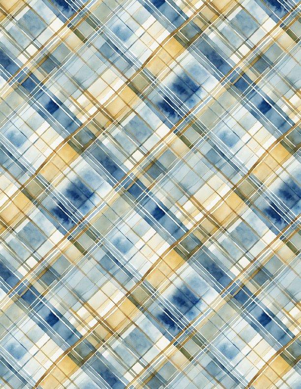 Sunkissed by Wilmington Prints - Blue and Yellow Plaid 1665-33920-145