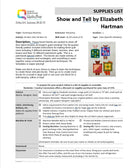 Show and Tell - a pieced project by Elizabeth Hartman - March 23, 2026