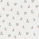 Sweet Woodland - 3 Wishes - White Rose Gingham 24517-WHT