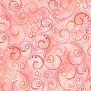 Swirling Splendor 108"Wideback by Kanvas Studio for Benartex - Coral 9705W-22