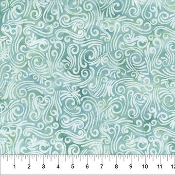 Swirls - Batik 108" WIDEBACK - Northcott - Seafoam B81800-65