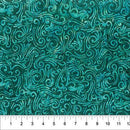 Swirls - Batik 108" WIDEBACK - Northcott - Teal B81800-63