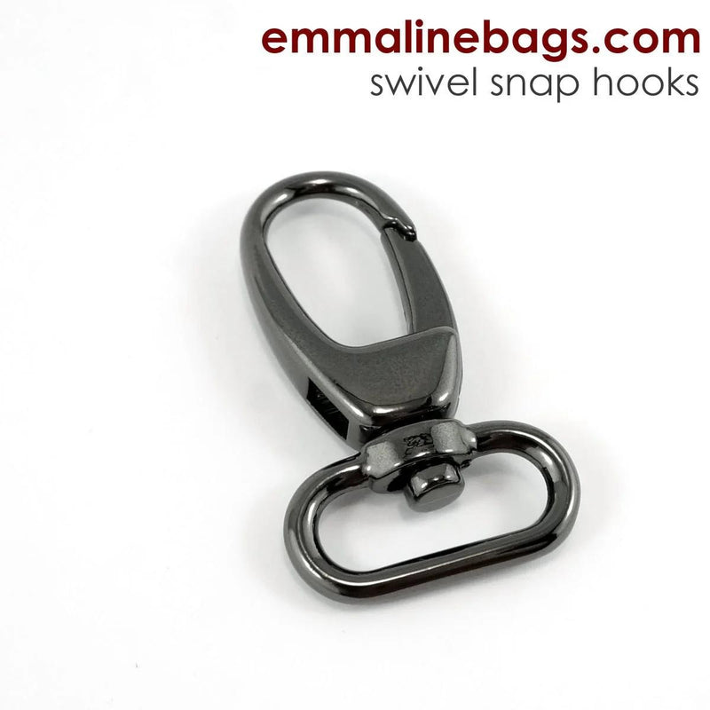 Swivel Snap Hook 1"- Gunmetal - Emmaline Bags EBHK-25-GM - 2 PACK