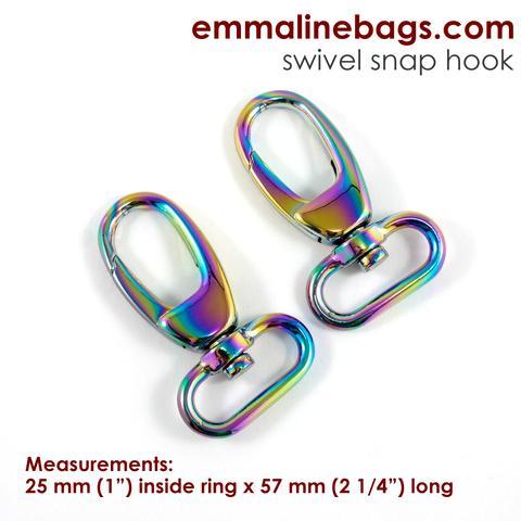 Swivel Snap Hook 1"- Iridescent