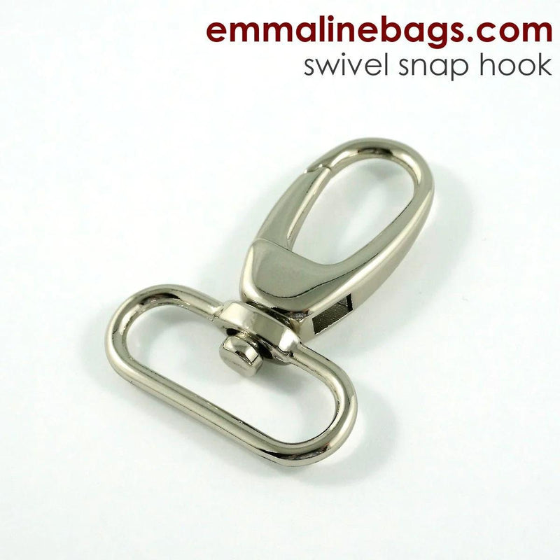 Swivel Snap Hook 1.5" - Nickel Finish - Emmaline Bags - EBHK-38-NL - 2 PACK