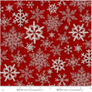 Tailgate Traditions - Henry Glass - 3 Dimentional Snowflakes Red 2578-88