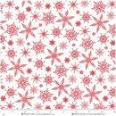 Tailgate Traditions - Henry Glass - Red Snowflakes on White 2580-08