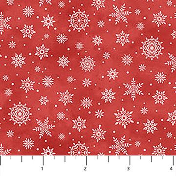 The Christmas Mouse - Flannel - Northcott - Red Snowflake F28043-24
