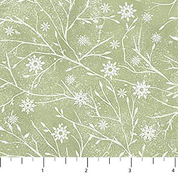 The Christmas Mouse - Flannel - Northcott - Twig Green F28044-72