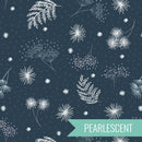 The Secret Winter Garden - Frosted Garden on Dk Blue Pearlescent A659-3