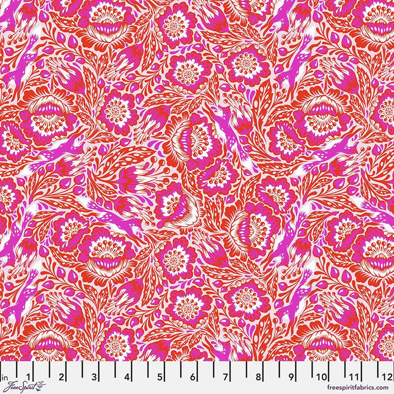 Tiny Beasts by Tula Pink - Out Foxed - PWTP184-Glimmer
