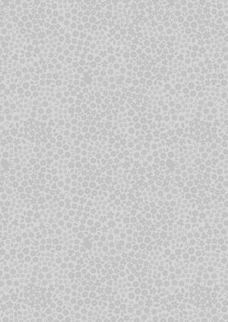 Tiny Tonals by Lewis & Irene - Bunny Meadow - Grey on Grey 6005-3