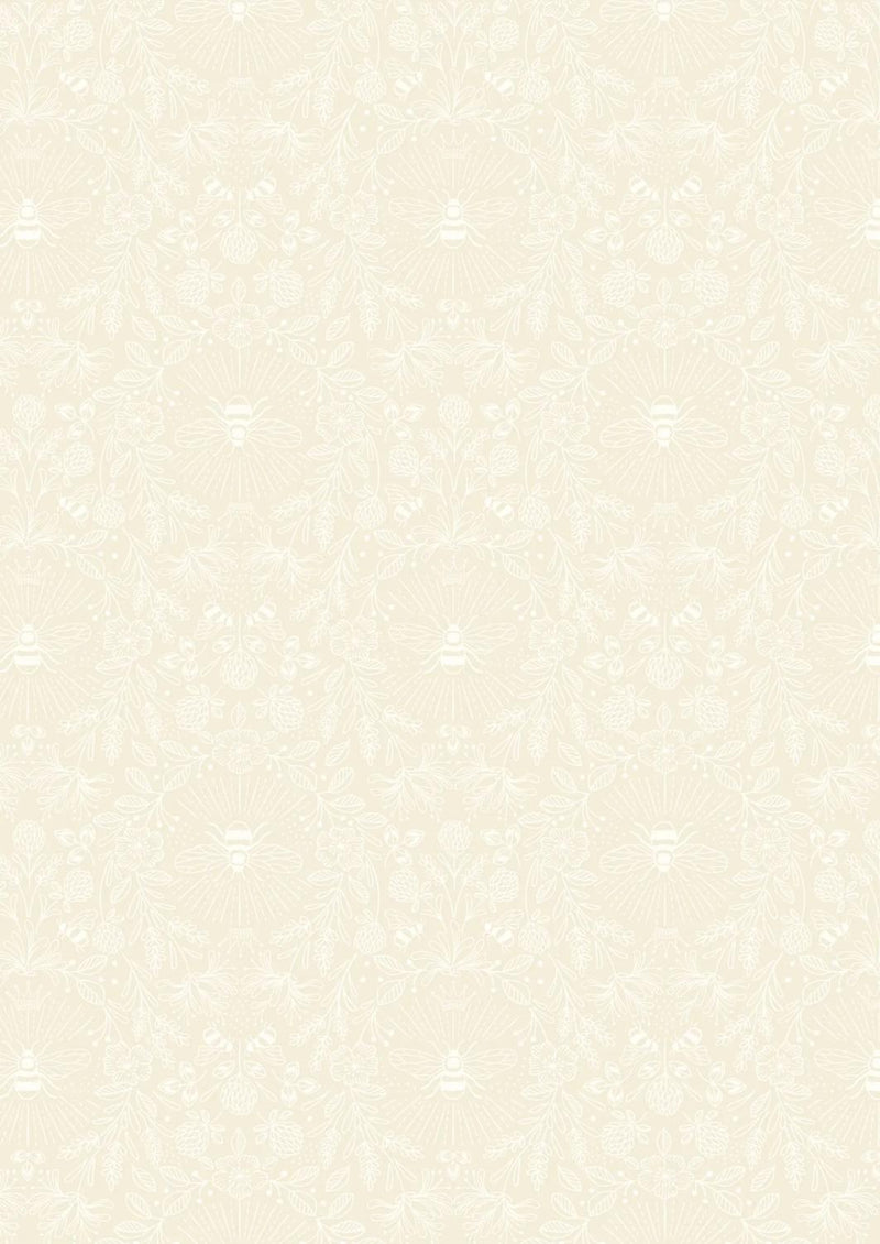 Tiny Tonals by Lewis & Irene - Queen Bee - Cream on Cream 6001-2