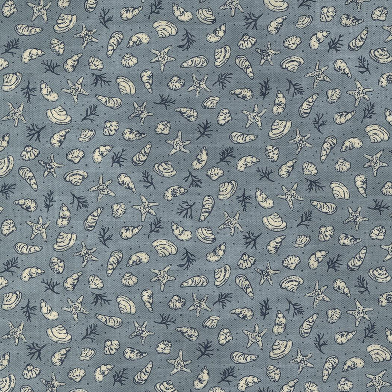 To The Sea by Janet Clare for Moda - Shells on Sky 16931-16