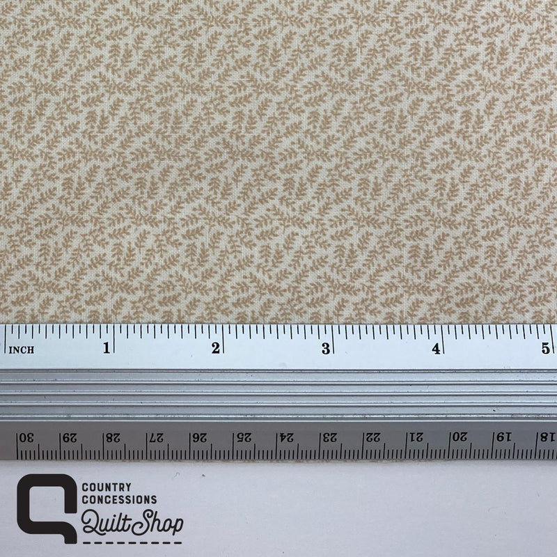 Tonal Prints - Tan on Tan - Sm Leaves 1250-75