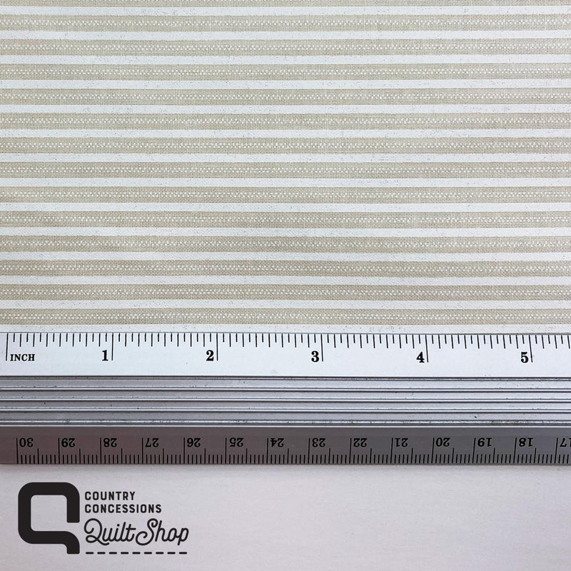 Tonal Prints - White on Cream - Stripes 1250-59