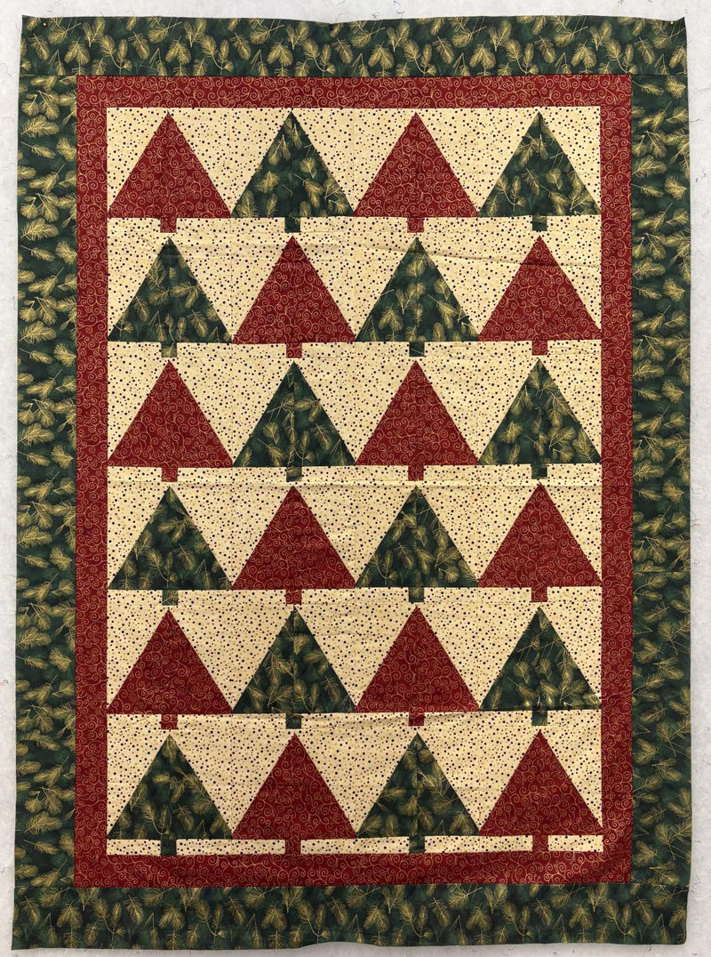Tree Farm - SAMPLE - Pieced Top - 43.5" x 58" (NO Binding)