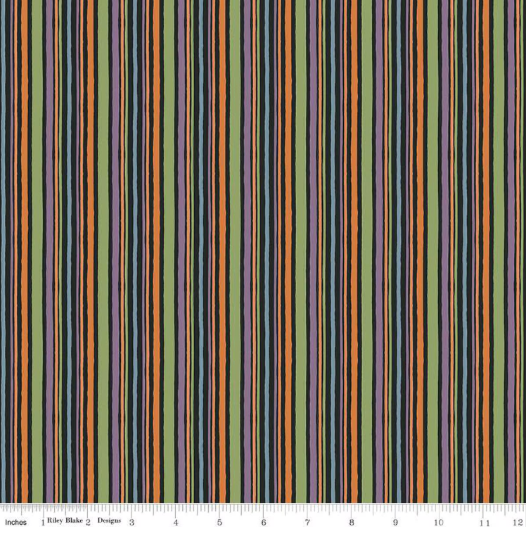 Trick Or Treat - Riley Blake - Stripes CD15965-BLACK