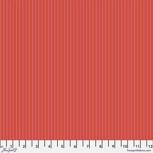 True Colors by Tula Pink - Tiny Stripes  PWTP186.WILDFIRE