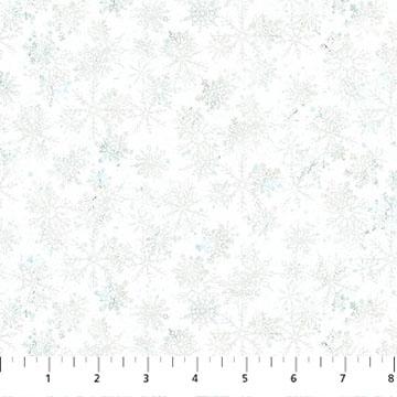 Tundra Crossing - Northcott - Snowflakes White - DP28297-10