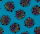 Turtle Metallic - International Textiles - BA-00012M-Teal