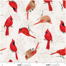 Unexpected Red - Studio E - Cream Cardinals 9276-38