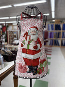Vintage Christmas CANVAS - SAMPLE - FINISHED - APRON & BAG SET