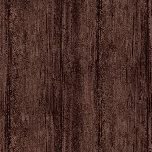 Washed Wood WIDEBACK108" Flannel by Benartex- Espresso 7709WF-72