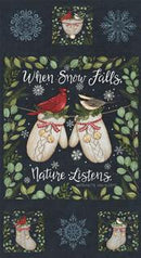 When Snow Falls - PANEL - Moda - Night Sky 56178-13 - 24"x43"