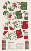 When Snow Falls - Stocking PANEL - Moda - Snowy White 56179-11 - 24" x 43"