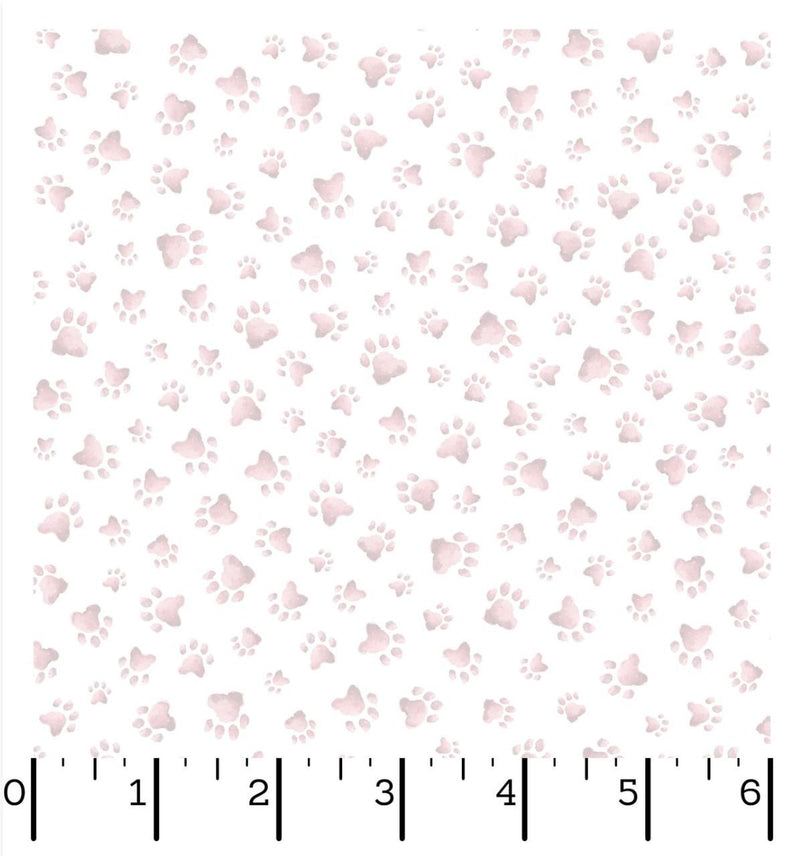 Whiskers & Paws Maywood Studio - Paw Prints - MAS10420-P Pale Pink
