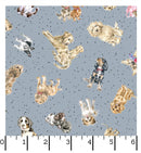 Whiskers & Paws Maywood Studio - Tossed Dogs - MAS10417-B Medium Blue