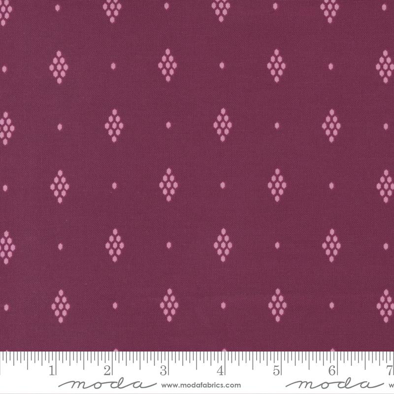 Wild Meadow by Sweetfire Road for Moda - Honeycomb on Boysenberry 43136-18
