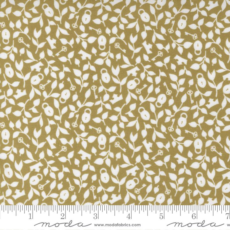 Wild Meadow by Sweetfire Road for Moda - Leaves on Bronze 43135-12