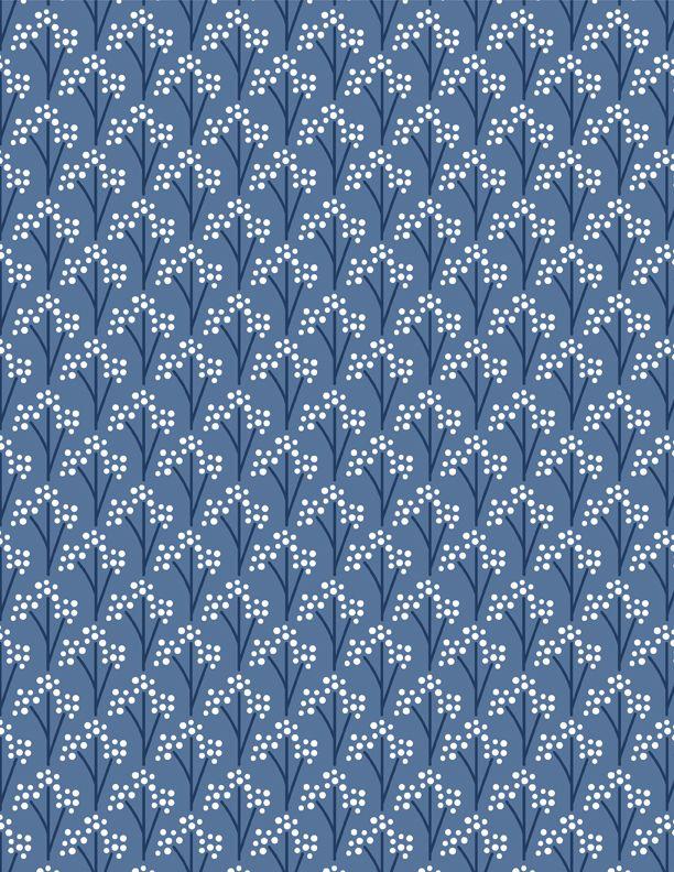 Windsong Meadows by Wilmington - Trees All Over Blue 3053-11606-441