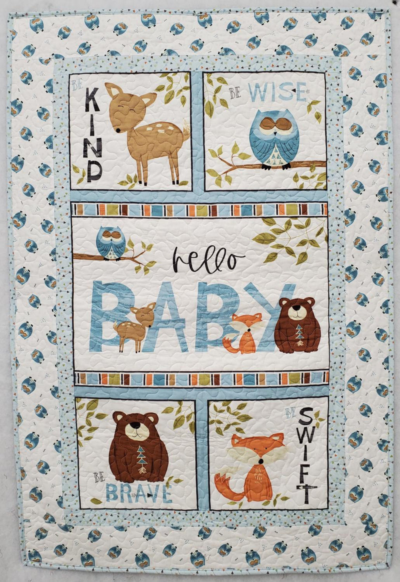 Winsome Critters Panel Quilt  Kit by Wilmington