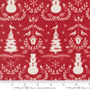 Winter Friends - Moda - Berry Red 56133-17