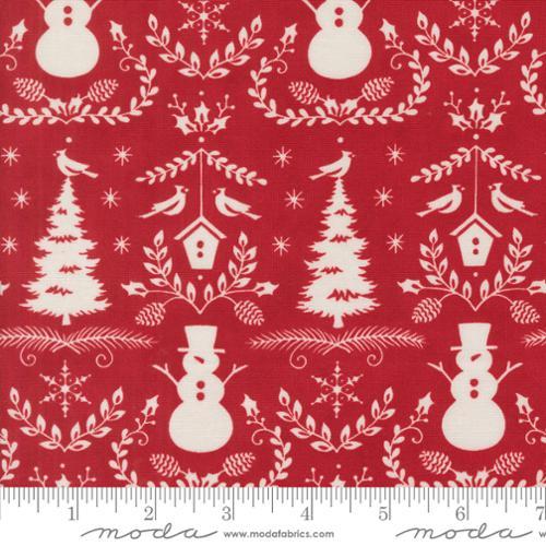 Winter Friends - Moda - Berry Red 56133-17