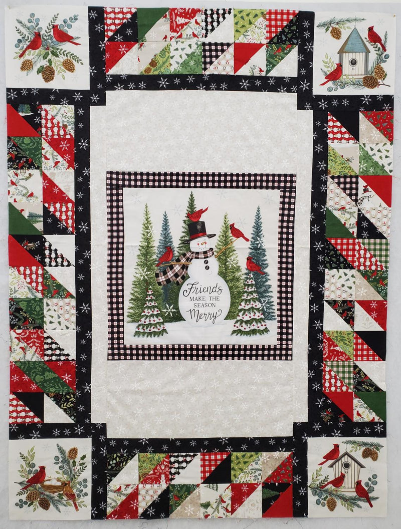 Winter Friends - SAMPLE - Pieced Top 48.5" x 64.5" (binding incl)