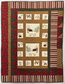 Winter In The Country - FINISHED SAMPLE - Quilted & Bound - 46" x 58.5" - Flannel Backing