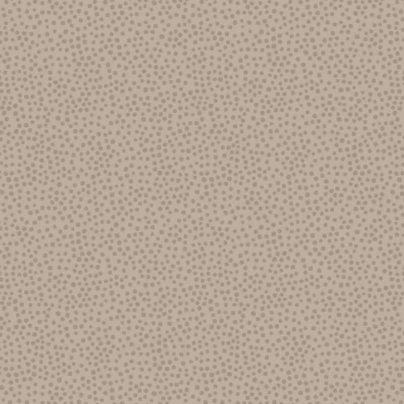 Winter in Bluebell Wood FLANNEL by Lewis &  Irene - Dots Beige on Beige F46-2