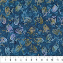 Winterland Batiks - Northcott - Banyan Batiks - Birds Denim 82024-48
