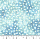 Winterland Batiks - Northcott  - Stars Light Blue 82021-43