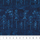 Winterland Batiks - Northcott  - Tree Border Midnight 82020-49