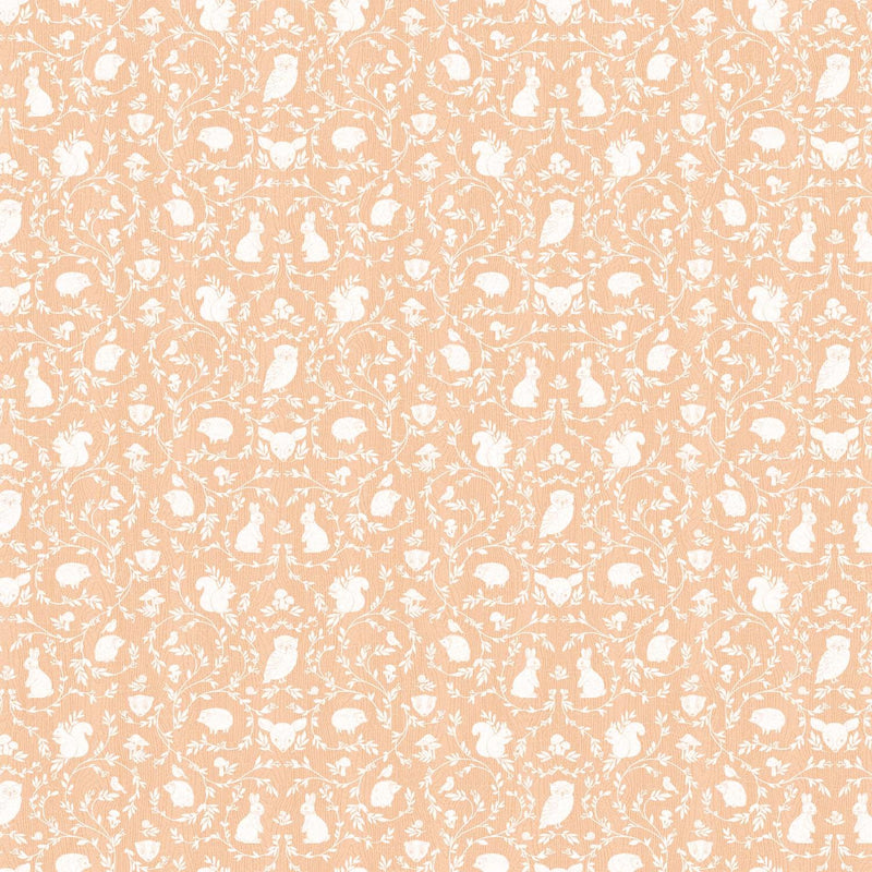 Woodland Adventures by Northcott - Animal Damask Lt Rust 25269-32