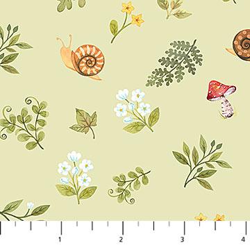 Woodland Babes by Northcott by Northcott - Green Multi Tiny Toss DP27171-72